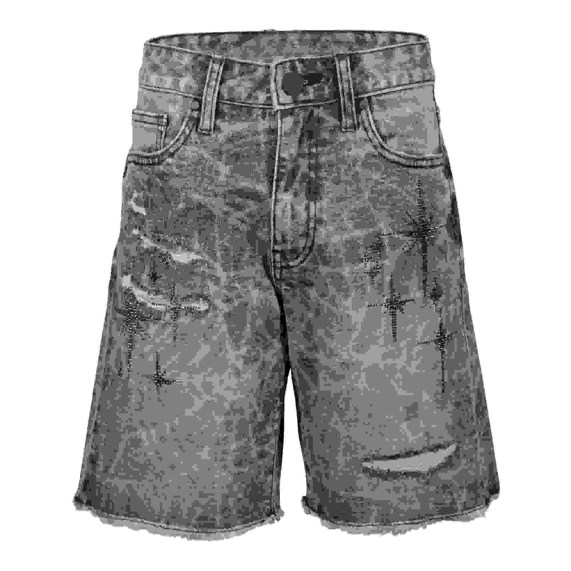 Smoke Rise Starry Denim Big Boys' Smoke Shorts